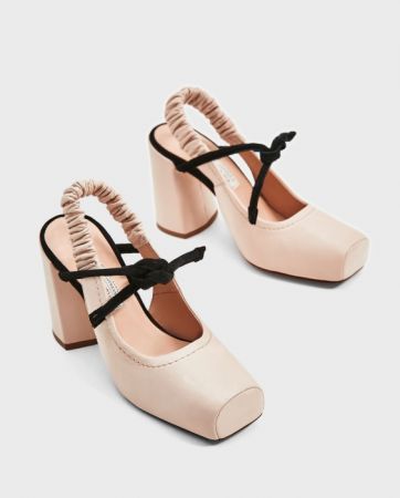 ZARA 露跟真皮高跟鞋 NT3990