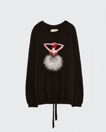 ZARA 寬鬆版芭蕾舞者運動衫 NT1990