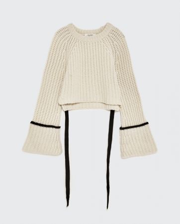 ZARA 帶飾喀什米爾羊毛針織衫 NT7990