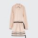 ZARA 波紋布料襯衫式洋裝 NT4490