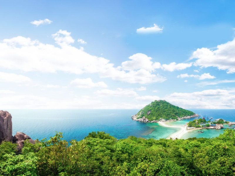 景緻美麗的南緣島。