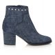 拼接丹寧短靴,Jimmy Choo。