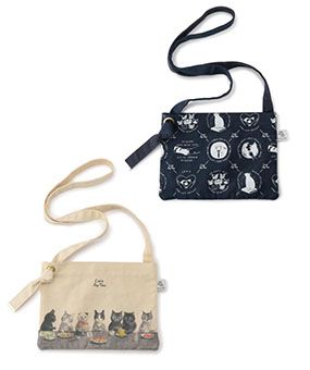西點貓咪肩背包 水彩/海軍藍,1,180元