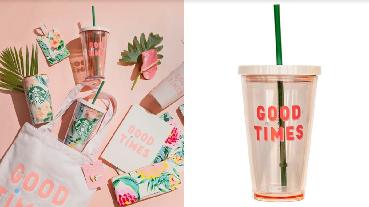 粉色「GOOD TIMES」、「FUN」俏皮標語上身!星巴克與BAN.DO聯名推全新11款限量商品