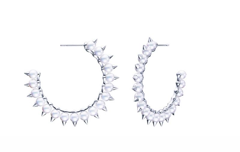 TASAKI danger tribe large 珍珠白K金耳環 NT$115,000