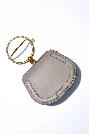 Nile 金屬提把小牛皮麂皮小手包,Chloé,NT51,000。
