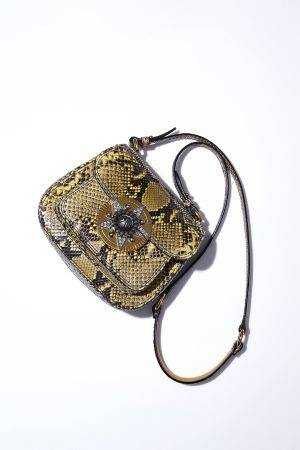 蟒蛇紋金屬裝飾 Dahlia 包款,Miu Miu,NT111,000。