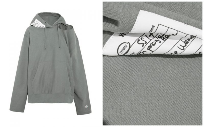 破壞露肩大學Tee。