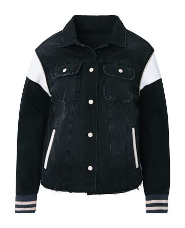 Vintage 牛仔拼接棒球外套 定價8900