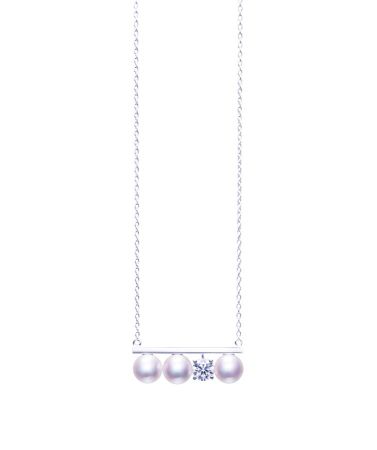 TASAKI balance diamonds solo 鑽石珍珠白K金項鍊 NT$299,000