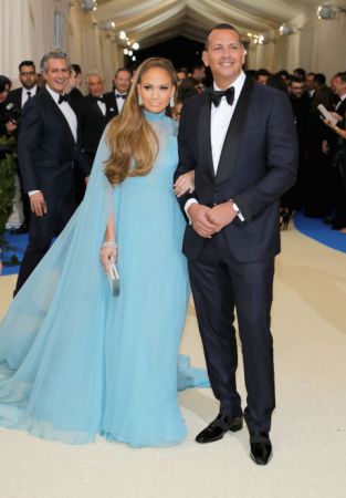 Jennifer Lopez and Alex RodriguezLopez in Valentino