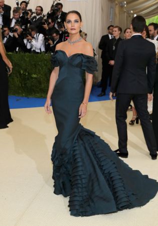 Katie HolmesIn Zac Posen