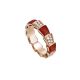 AN857927_BVLGARI SERPENTI VIPER RING玫瑰金紅玉髓鑽石戒指,參考價格 約新台幣139,500元