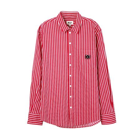 直條紋長袖襯衫(紅)$3,280