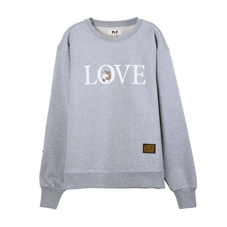 長袖棉衫(LOVE)_ 灰$2,780