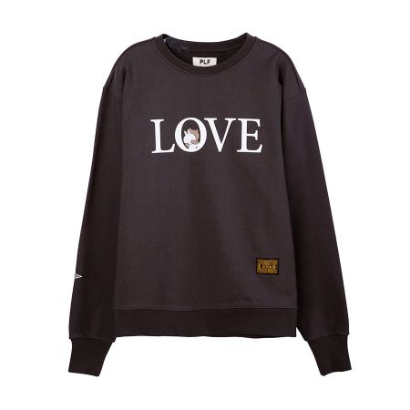 長袖棉衫(LOVE)_ 深灰$2,780