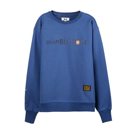 長袖棉衫(pushBUTTON)_ 藍$2,780