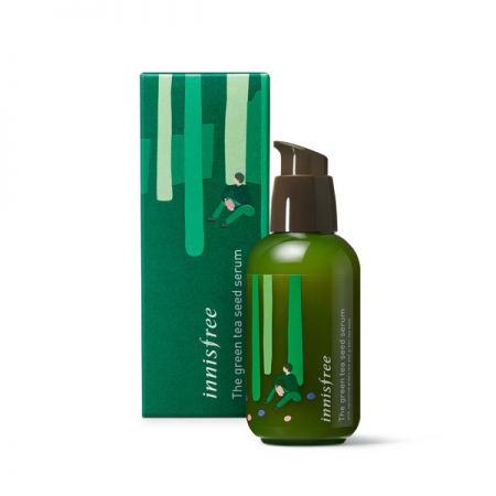 innisfree綠茶籽保溼精華 環保手帕限定版