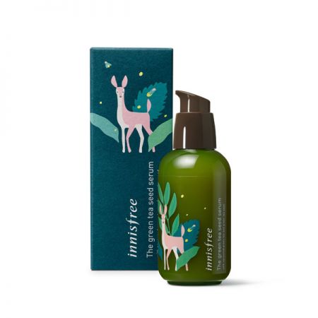 innisfree綠茶籽保溼精華 環保手帕限定版