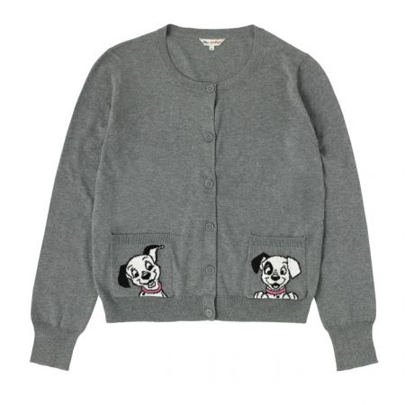 Cath Kidston 101忠狗聯名系列 灰色開襟針織衫 NT$4,480