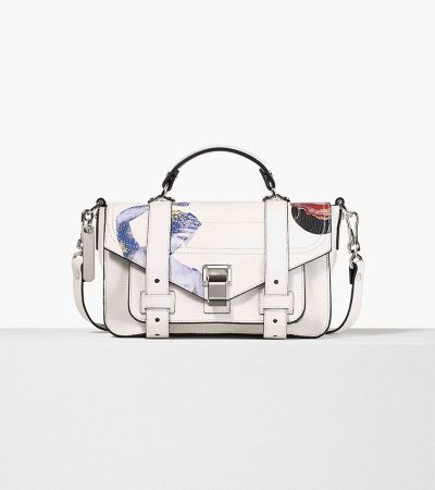 白色彩繪PS1肩背手提包,Proenza Schouler,NT61,000。