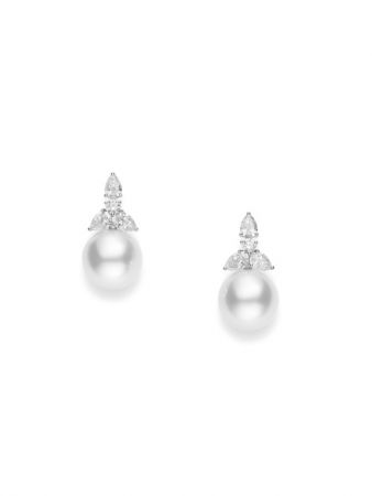 MIKIMOTO 頂級珠寶系列美樂真珠鑽石耳環