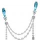 MIKIMOTO 頂級珠寶系列 海水藍寶日本Akoya真珠鑽石胸針