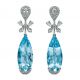 MIKIMOTO 頂級珠寶系列 海水藍寶鑽石耳環