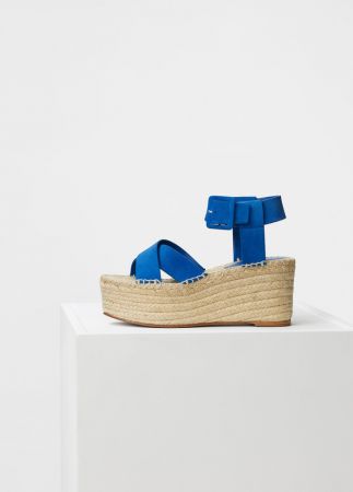 麂皮厚底凉鞋,CÉLINE。
