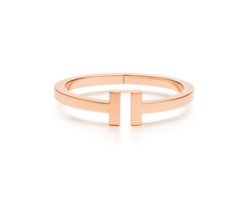 Tiffany T Square 18K 玫瑰金手鐲