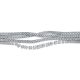 Tiffany 2016 Masterpieces 鉑金鑲嵌Lucida、方形與圓形明亮式切割鑽石緞帶造型手鍊