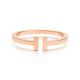 Tiffany T Square 18K 玫瑰金手鐲