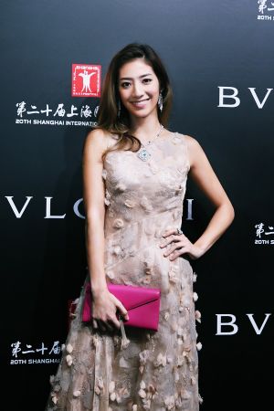 瑞瑪席丹配戴BVLGARI 義大利花園頂級珠寶系列出席上海電影節義大利電影周開幕
