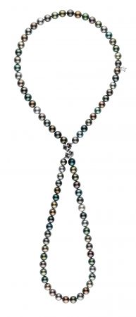 MIKIMOTO Double Eight漸變色南洋黑真珠串鍊,500,000元。