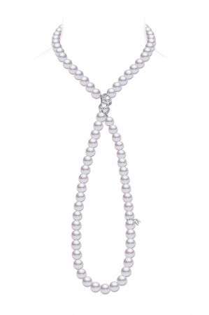 MIKIMOTO Double Eight日本Akoya真珠串鍊,358,000元。