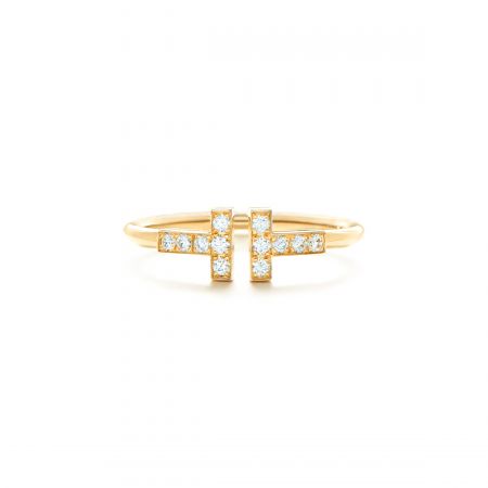 Tiffany T 系列18K金鑲鑽戒指 NT$61,000