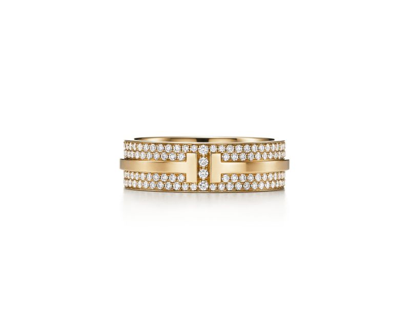 Tiffany T Two 18K金鋪鑲鑽石戒指,NT$ 264,000
