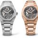 Laureato 38MM鑲鑽不鏽鋼錶殼銀面鋼帶款_NTD 440,000陀飛輪鈦金屬及玫瑰金錶殼灰錶盤鱷魚皮錶帶_NTD 2,852,000