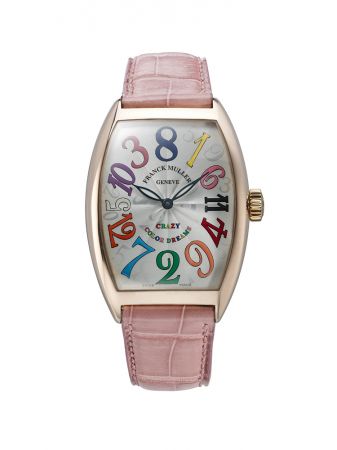 Crazy Hours Color Dreams 跳時玫瑰金腕錶,Franck Muller