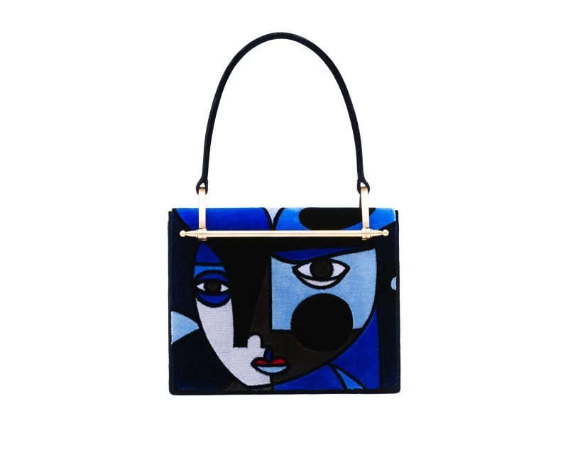 Prada Cartella絲絨復古手提方包$100,500
