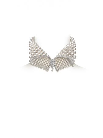 MIKIMOTO 頂級珠寶系列日本Akoya真珠鑽石頸鍊