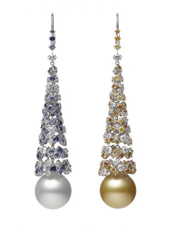 MIKIMOTO Praise to Nature頂級珠寶系列《海洋》南洋真珠耳環,NT3,340,000