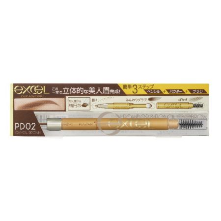 EXCEL3合1持久造型眉筆02焦糖棕,NT520
