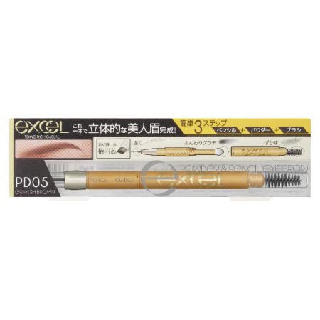 EXCEL3合1持久造型眉筆05炭灰棕,NT520
