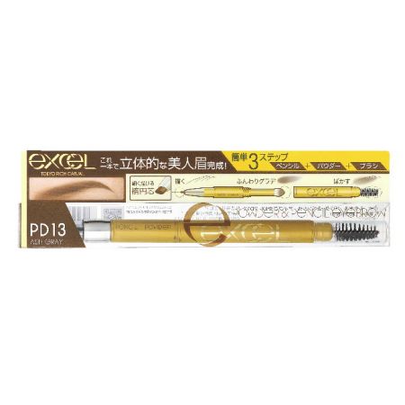 EXCEL3合1持久造型眉筆13亞麻灰,NT520