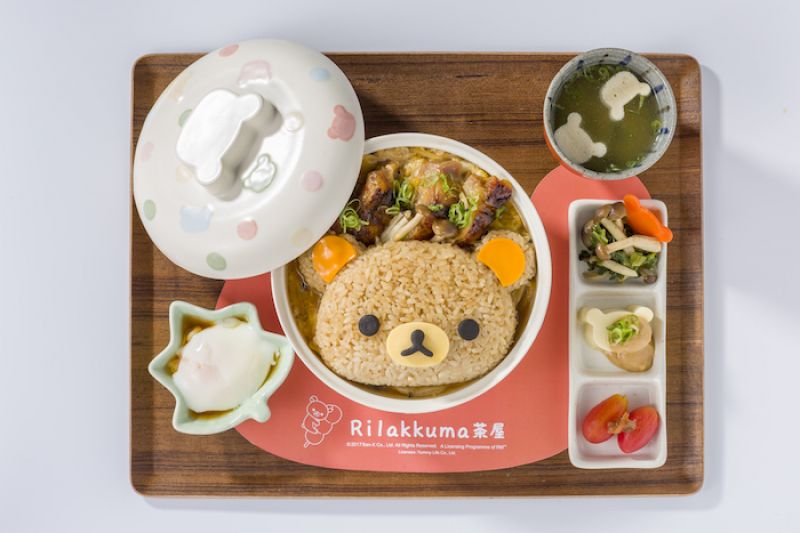 火燒鳥野菇滑蛋蓋飯定食