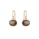 GEORG JENSEN SAVANNAH 18K玫瑰金煙水晶耳環 建議售價NT$22,500