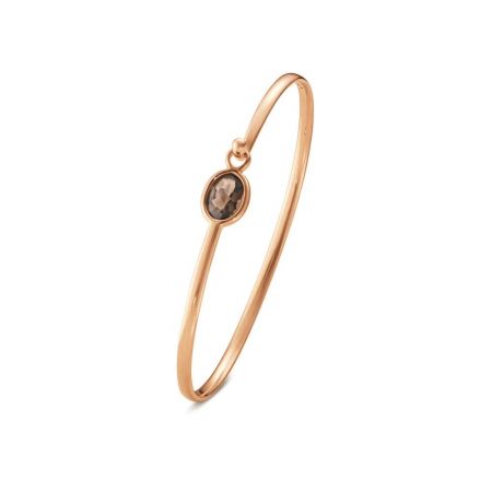 GEORG JENSEN 18K玫瑰金煙水晶手鐲 建議售價NT$59,500
