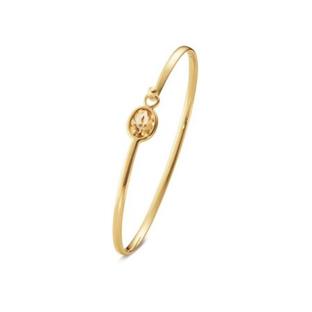 GEORG JENSEN 18K黃金黃水晶手鐲 建議售價NT$59,500