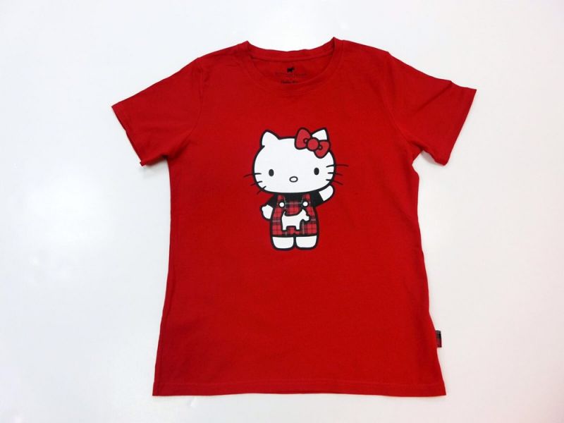 Scottish House x Hello Kitty聯名公益T-Shirt紅